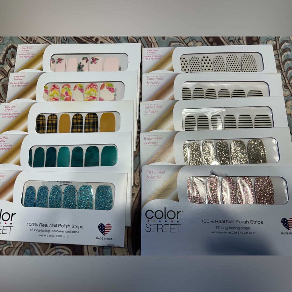Color Street Nail Polish Strips - Lot of 10